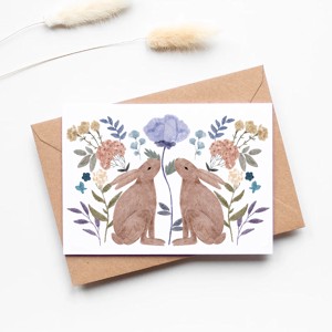 Carte postala de Paste, felicitare iepuras, card cadou, , , ARTYNOS