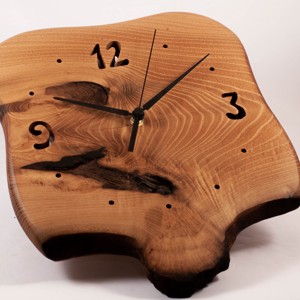 Ceas de perete din lemn, ceas din lemn rustic, -  - Artynos.ro