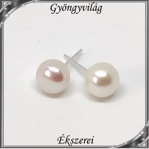 Cercei: perlă naturală, argint 925 SFE-IGY02-9 - bijuterii - cercei - cercei cu buline - Artynos.ro