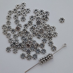 Fém köztes - 5x2mm - 50 db / csomag - antik ezüst szín, Accessorii si unelte, Margea, componente de bijuterii, Intermediari metalici, , ARTYNOS