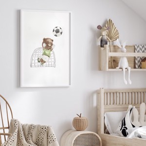 Set de postere de fotbal personalizate, set de artă de perete cu animale safari 3 buc -  - Artynos.ro