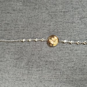 Lentile de sticlă inspirate de Klimt, brățară din oțel medical -  - Artynos.ro