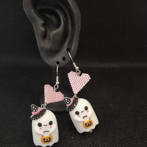 Cercei fantome - bijuterii - cercei - cercei din mărgele - Artynos.ro