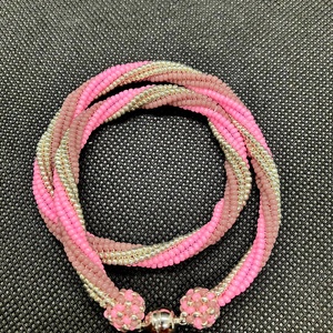 Colier Cotton Candy - bijuterii - coliere - coliere din mărgele - Artynos.ro