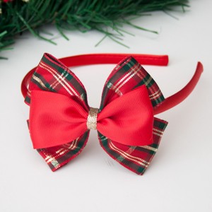 Bentita Masnis, cravata de par - Red plaid, , , ARTYNOS
