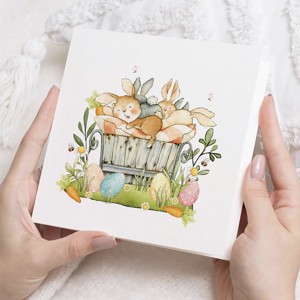 Carte poștală de Paște, felicitare iepuraș, card cadou -  - Artynos.ro