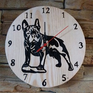 Bulldog francez ambarcatiune ceas de perete, , , ARTYNOS