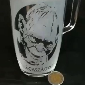 Cana de sticla cu model Gollam, comoara mea , , , ARTYNOS