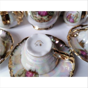 Set de ceai japonez vintage placat cu aur - casă & stil de viață - echipamente de bucătărie - accesorii de servire - căni - Artynos.ro