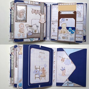 It's a boy album de memorie pentru copii, album foto, scrapbook - casă & stil de viață - papetărie de hârtie - albume foto - Artynos.ro