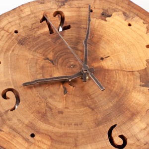 Ceas de perete din lemn, ceas din lemn rustic -  - Artynos.ro