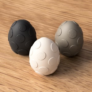 Figurină modernă în formă de ou cu pete � Decorațiune 3D mată, disponibilă în diverse culori -  - Artynos.ro