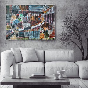 Scări - pictură abstractă pe pânză, de Zsolt Böszörményi Kovács -  - Artynos.ro