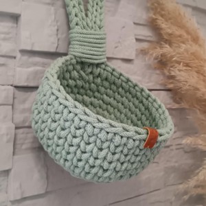Coșuri croșetate personalizate în aloe - set de coșuri croșetate -  - Artynos.ro