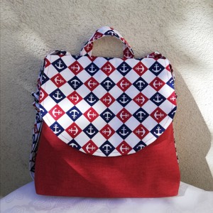 Rucsac pentru femei cu model de ancoră - geantă și husă - rucsacuri - rucsac damă, rucsac bărbați - Artynos.ro