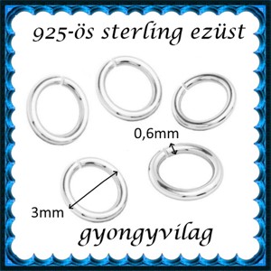 Inel deschis pentru bijuterii din argint 925 ESZK NY 3x0,6mm 5 buc/pachet -  - Artynos.ro