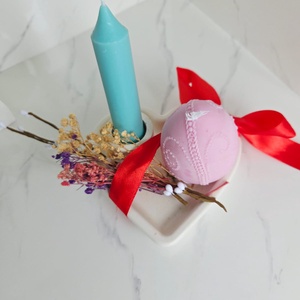 Suport inima cu lumanare si ou - Artynos.ro