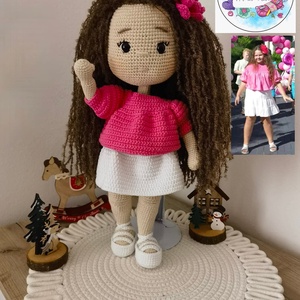 Păpușă personalizată după poză  - jucării și echipamente pentru copii - jucării și accesorii pentru copii - păpușă de îmbrăcat - Artynos.ro
