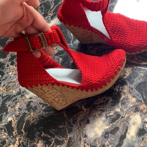 Sandale croșetate  - îmbrăcăminte și modă - pantofi, papuci, șosete - sandale - Artynos.ro