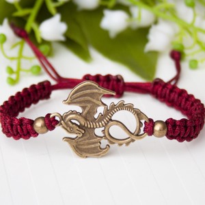 Bratara Makramé - Dragon burgundy, , , ARTYNOS