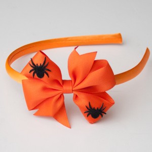 Masnis bentiță păr cravată Halloween portocaliu -  - Artynos.ro