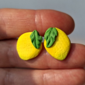 Cercei șurub lămâie - bijuterii - cercei - cercei cu figurine - Artynos.ro