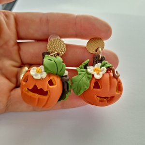 Cercei dovleci Halloween - bijuterii - cercei - cercei cu figurine - Artynos.ro