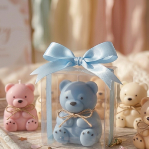 Mărturie Botez Ursuleț Cuddly Teddy � Lumânare Parfumată Handmade - casă & stil de viață - lumânări, parfumuri, arome - lumânări artizanale - Artynos.ro