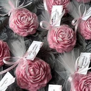 Lumânări bujor handmade � mărturii nuntă/botez sau cadou elegant - casă & stil de viață - lumânări, parfumuri, arome - lumânări artizanale - Artynos.ro