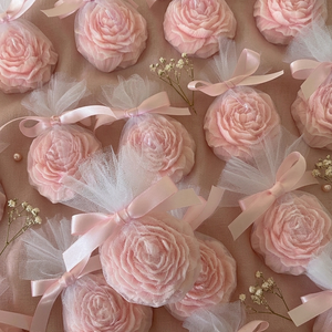 Lumânări bujor handmade � mărturii nuntă/botez sau cadou elegant - casă & stil de viață - lumânări, parfumuri, arome - lumânări artizanale - Artynos.ro