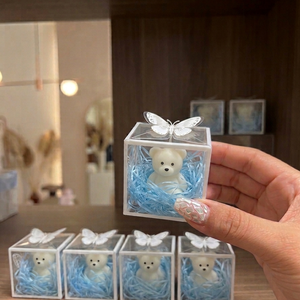 Lumanari ursulet handmade � marturii botez delicate - Artynos.ro