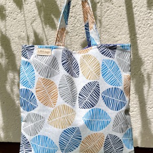 Geanta de cumparaturi cu model de frunze, Geanta si husa, Geanta pentru cumparaturi, Geanta shopper, geanta tote, geanta textila, Cusatura, ARTYNOS