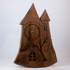 Ceas de perete cu turn, ceas de perete din lemn, ceas din lemn  - casă & stil de viață - decorațiuni de casă - decorațiuni de pereți - ceasuri de perete - Artynos.ro