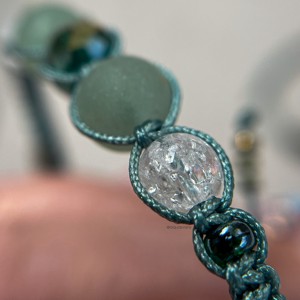 Abundență - Brățară cu Aventurină și cristale de rocă zdrobite -  - Artynos.ro