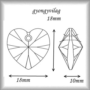 Pandantiv din cristal Swarovski: SWM heart (6228) 18mm în mai multe culori - accessorii și unelte - mărgea, componente de bijuterii - cristale swarovski - Artynos.ro
