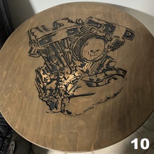 Bloc motor Harley de masa sau decor de perete 70 cm, Casa & Stil de viata, Mobilier artizanal, Mese, , ARTYNOS