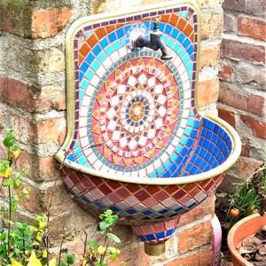 REKREDENC - Design mozaic, fântână de perete veche renovată, fântână -  - Artynos.ro