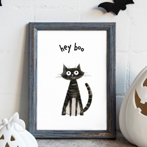 Hey Boo Halloween carte postala, felicitare pisica, cadou set de 4, , , ARTYNOS