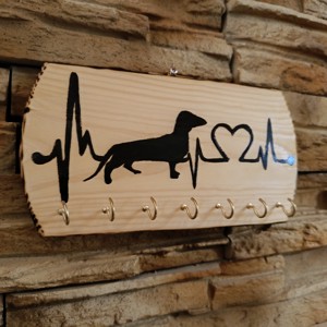 Dachshund câine unic de perete breloc -  - Artynos.ro