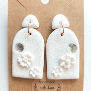 Cercei Eleganta alba, Accesorii nunta, Bijuterii mireasa, Cercei mireasa, Altele, ARTYNOS