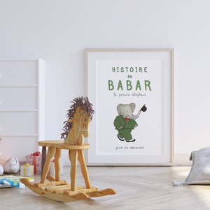 Babar elefant poster, camera copiilor arta de perete, poster -  - Artynos.ro