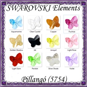 Swarovski cristal bead: SWGY fluture (5754) poate fi insirat 5 mm mai multe culori, Accessorii si unelte, Margea, componente de bijuterii, Cristale Swarovski, , ARTYNOS