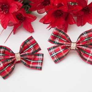 Masnis scrunchie - carouri roșu-verde de Crăciun -  - Artynos.ro