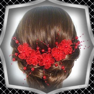 Bijuterii, ornamente pentru păr, catarame pentru păr:nuntă, mireasă, ornament casual pentru păr ES-H-FÜ14 2pcs ghirlandă - accesorii nuntă - ornamente de păr de nuntă - ornamente de păr mireasă - Artynos.ro