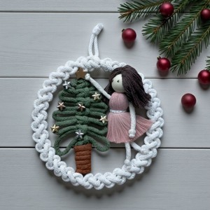 Decorațiuni de Crăciun Makramé - Copac înstelat și păpușă înger - crăciun - decorațiuni de crăciun de casă - decorațiuni pentru ușă de crăciun - Artynos.ro Decorațiuni de Crăciun Makramé - Copac înstelat și păpușă înger - crăciun - decorațiuni de crăciun de casă - decorațiuni pentru ușă de crăciun - Artynos.ro