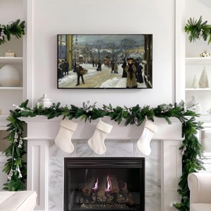 Paul Fischer pictură, decorațiuni de Crăciun, Samsung The Frame TV imagine, digital -  - Artynos.ro