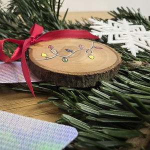 Glob de Craciun Pictat Manual - crăciun - decorațiuni de crăciun de casă - globuri de crăciun - Artynos.ro