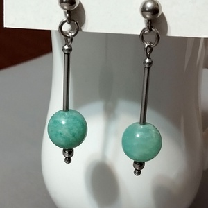 Amazonit - bijuterii - cercei - cercei din pietre semiprețioase - Artynos.ro