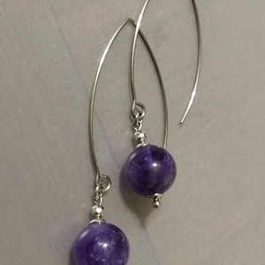 Ametist - bijuterii - cercei - cercei din pietre semiprețioase - Artynos.ro