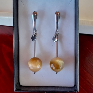 Ochi de tigru auriu, Bijuterii, Cercei, Cercei din pietre semipretioase, Confectionarea bijuteriilor, ARTYNOS